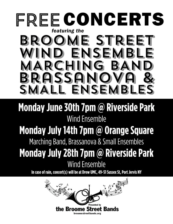 Free Summer Concerts Flyer